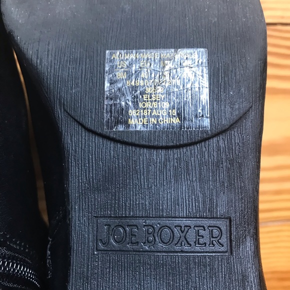 Joe Boxer Black Chain Ankle Boots, EUC, 8 - Picture 10 of 11